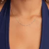 268-104-36-G_updated_1st_image 18K Gold Plated Light Blue Enamel Necklace
