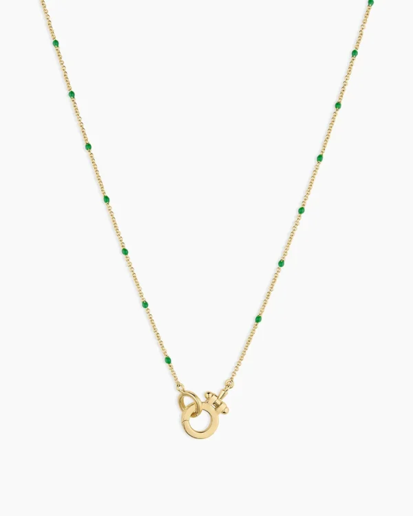 268-104-504-G_1_3ea392e7-f9c8-4929-809c-26a11628bd05 18K Gold Plated Green Enamel Necklace