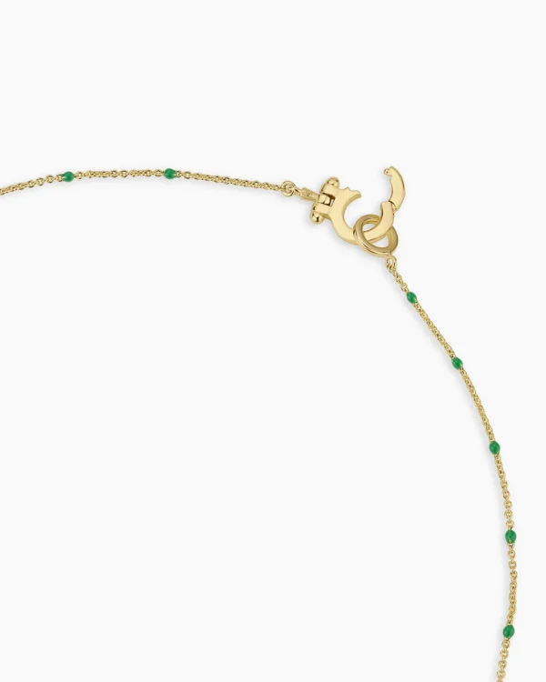 268-104-504-G_3_b7375a58-215a-4145-a236-b0c6da66ec1e 18K Gold Plated Green Enamel Necklace